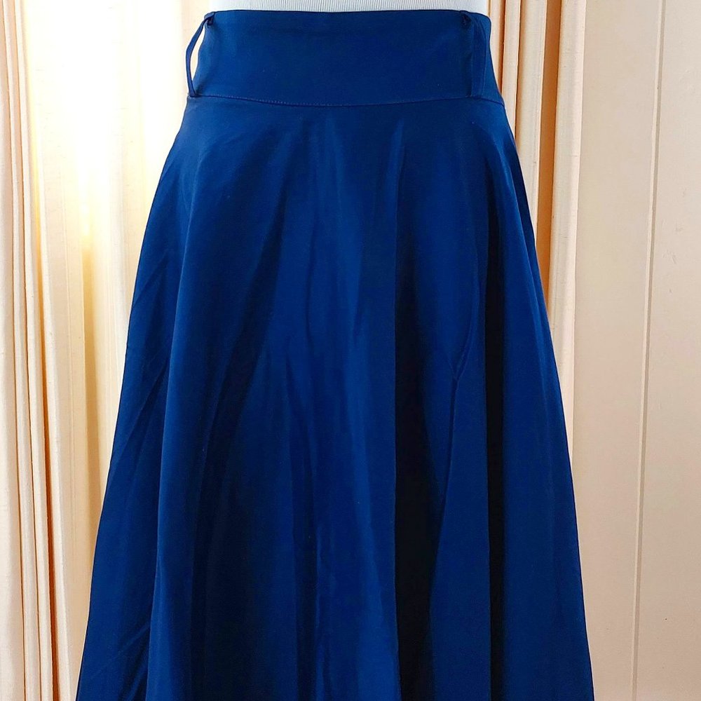 Pinup Girl Clothing - XL Blue Doris Skirt